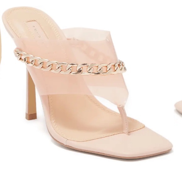 Topshop Square Open Toe Chain Heel - Picture 3 of 3